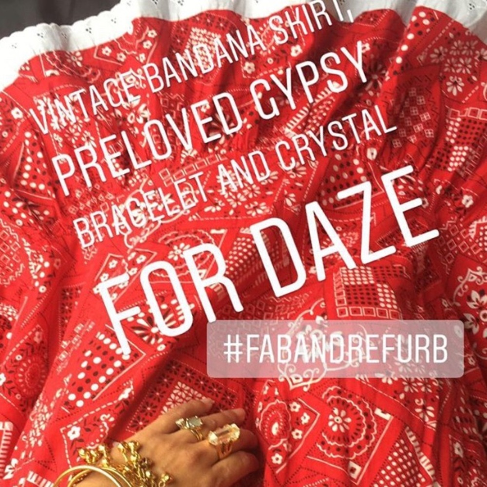 Vintage Bandana Skirt